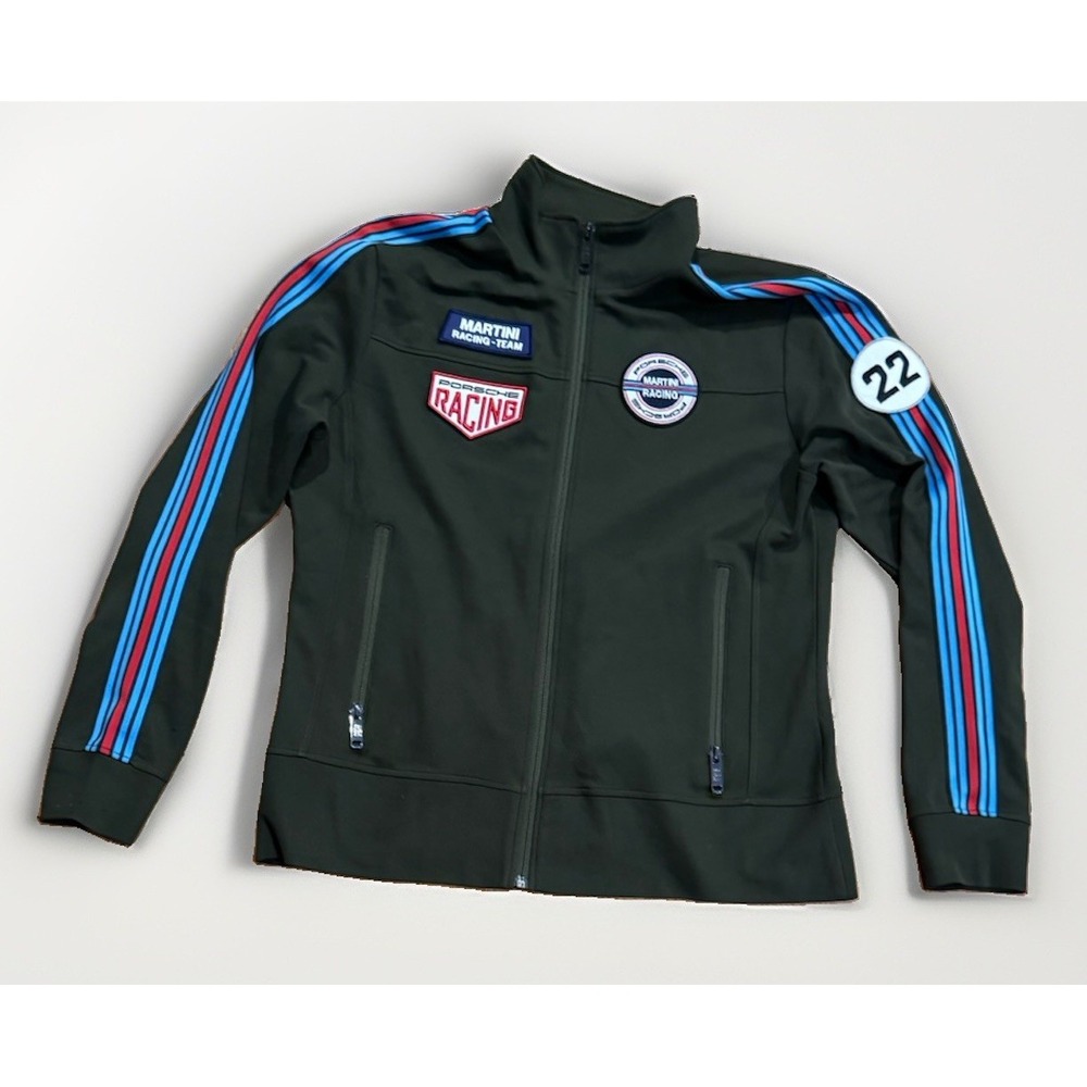 Porsche Martini Racing Jacket Women's M Wind Proof Track Patches Rare